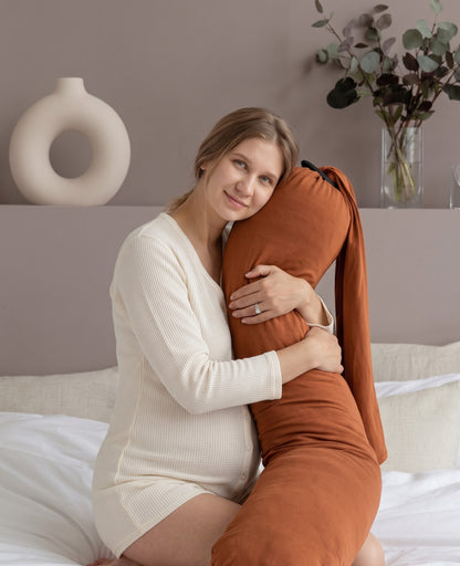Coussin de grossesse et d'allaitement microbilles, housse lavable MomyBear